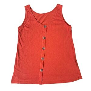 NWOT ✨ SHEIN Red-Orange Tank Top Size Large